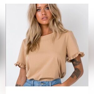 Princess Polly Roxy Ruffle Sleeve Top